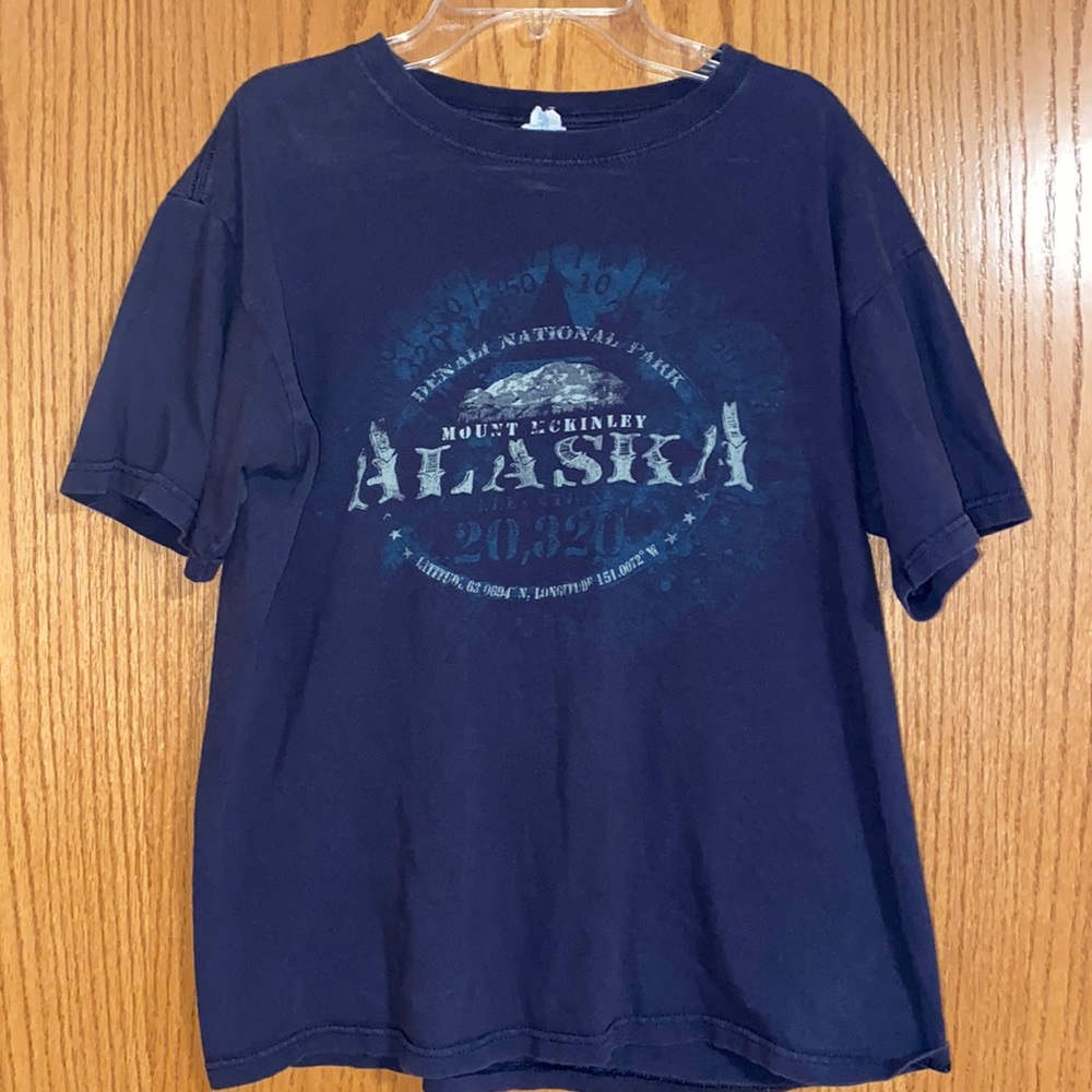 Alaska Denali National Park Mountain Graphic Tee Shirt
